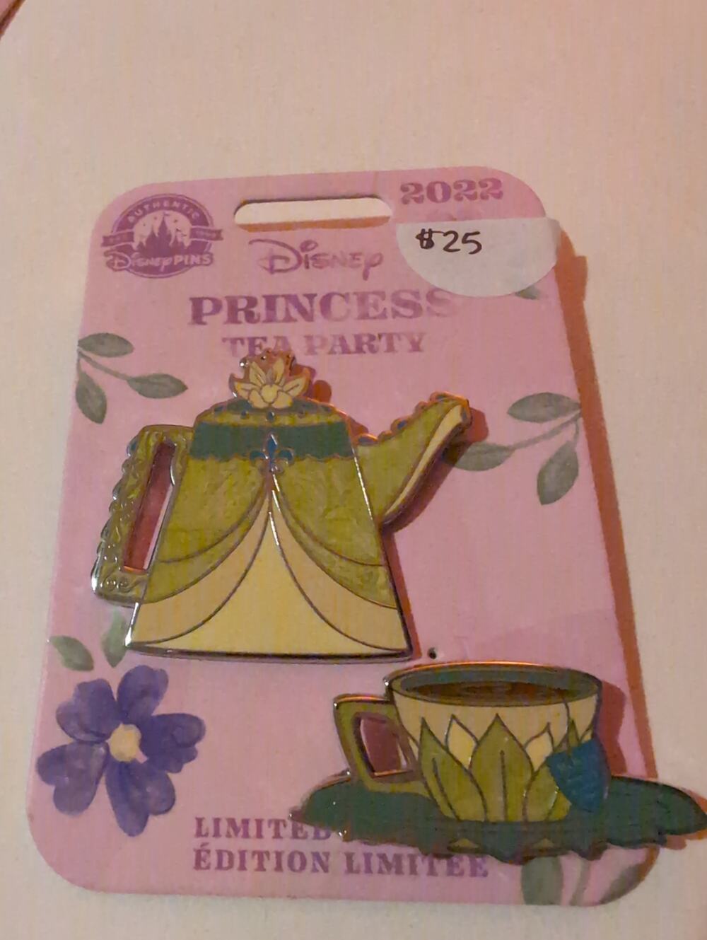 Disney Princess Tea Party 2022 Tiana from Princess & the Frog LE 4000 Disney pin